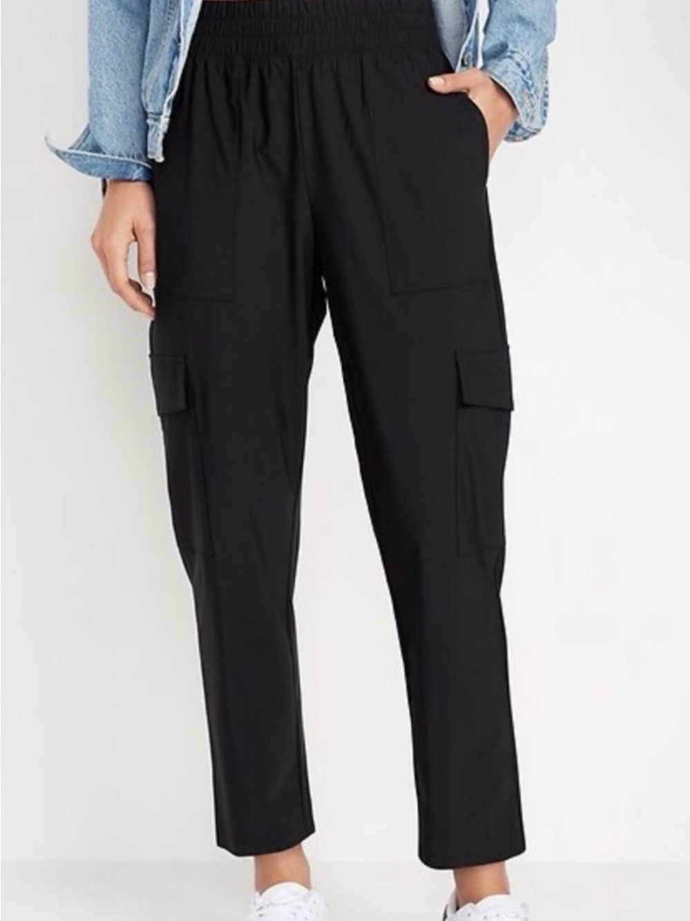 Old Navy black Sleektech Cargo Pants 2x tall